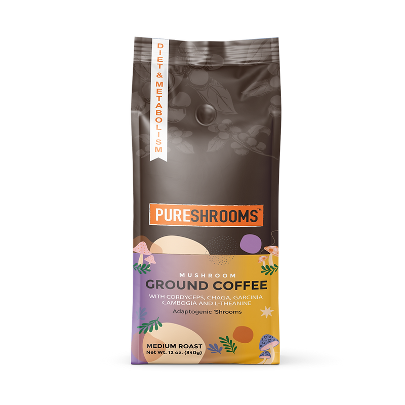 PureShrooms Energize Mushroom Ground Coffee 340g