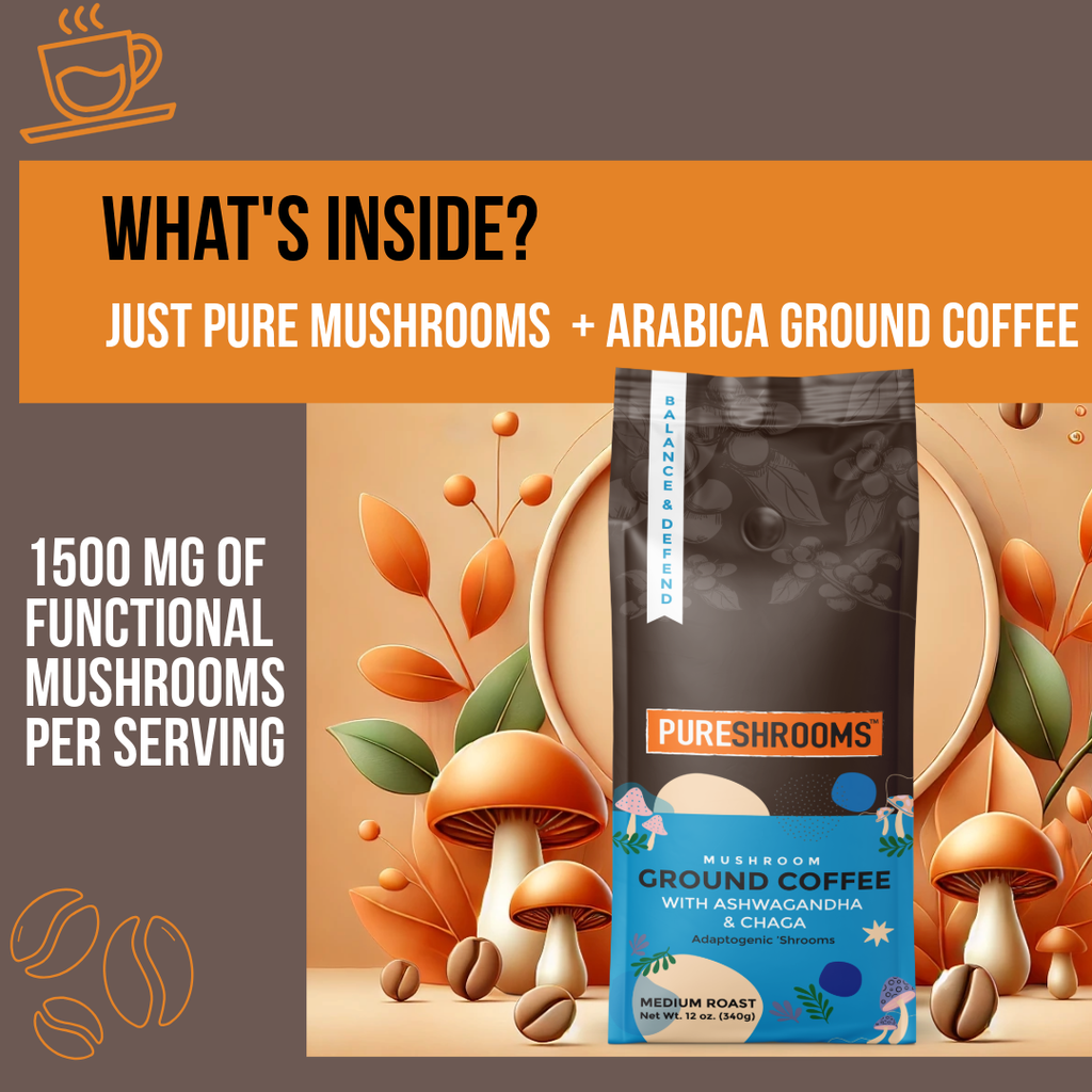 Balance & Defend Mushroom Ground Coffee 340g