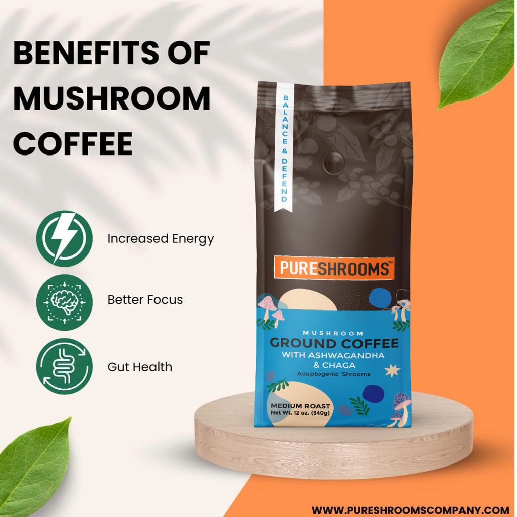 Balance & Defend Mushroom Ground Coffee 340g